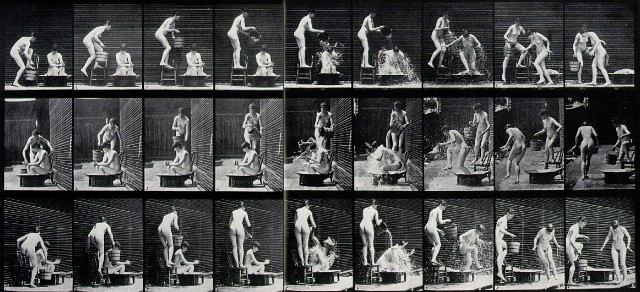 Muybridge - Bucket of Water Over Lady's Head